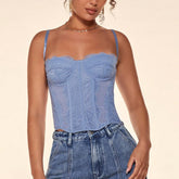 Korsett-Top aus Spitze